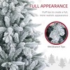 TopComfy Christmas Tree Stand 6FT Snow Flocked Hinged Artificial Tree with Flame Retardant Branches for Holiday Decor, Green, 43.3"*43.3"*70.9" - 4 of 4