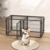 FURNIinspire Pet Crates And Houses Metal Dog Crate Puppy Dog Playpen Pet Cage For Large Dogs, Indoor Outdoor Use, Black, 23.6"*47.2"*23.6" - 4 of 4