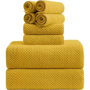 8pc Microfiber Bath Towel Set - 1 of 4