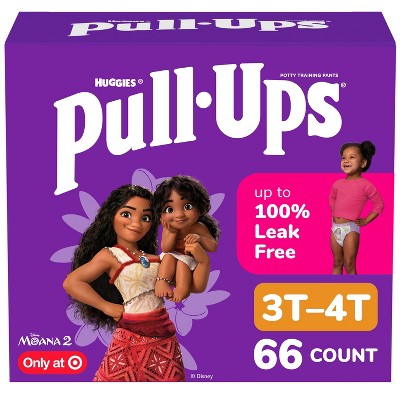 Pull-Ups Girls' Potty Disposable Training Pants - Size 3T-4T - 66ct