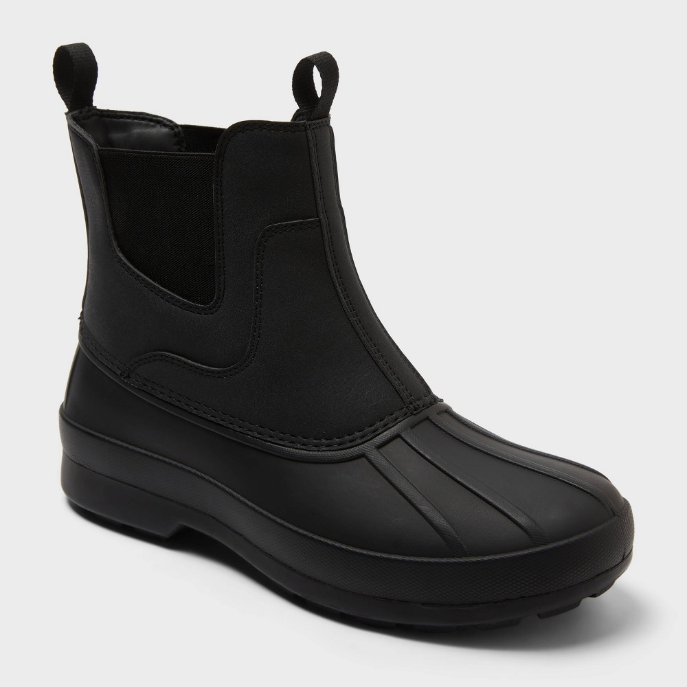Men's Spencer Pull-On Duck Boots - Goodfellow & Co™ Black 8