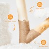 Heynemo 35-Inch Cat Tree for Indoor Cats, Multi-Level Tower with Sisal Posts, Dual Condos, Cushioned Perches & Removable Soft Cover,Wood, White - 4 of 4