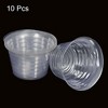 Unique Bargains Indoor Outdoor Plastic Plant Pots Saucer Flower Drip Trays Clear 10 Pcs - 3 of 4