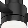 Hunter 44" Gilmour Matte Black Lighted Ceiling Fan with Integrated LED - Modern Design for Indoor/Outdoor Use - 2 of 4