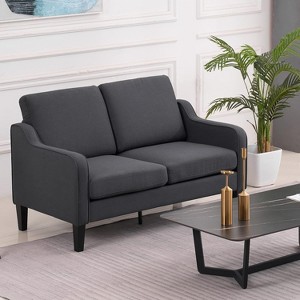 VINGLI Loveseat 53" Small Couches Loveseat Sofas for Living Room Mid Century Modern Sofa Couch - 1 of 4