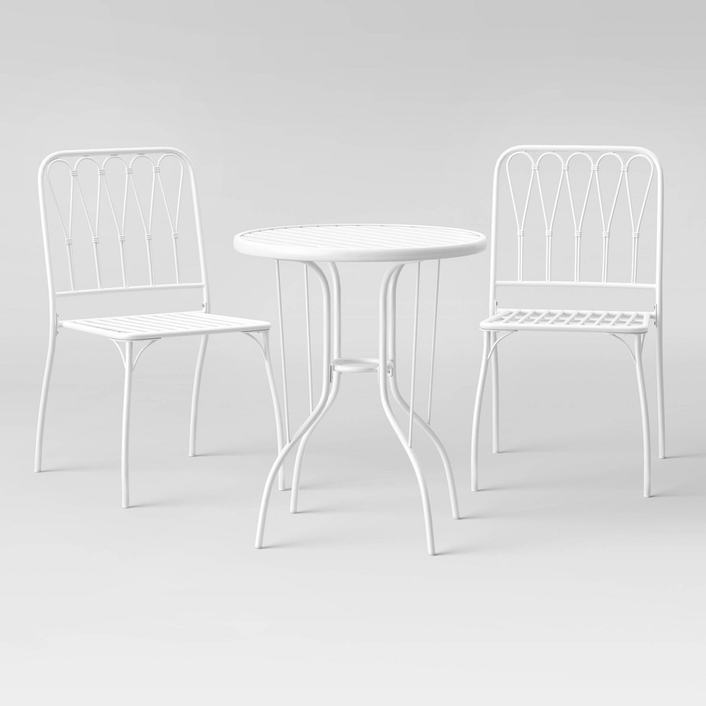 3pc Patio Bistro Set - White - Opalhouse was $300.0 now $150.0 (50.0% off)