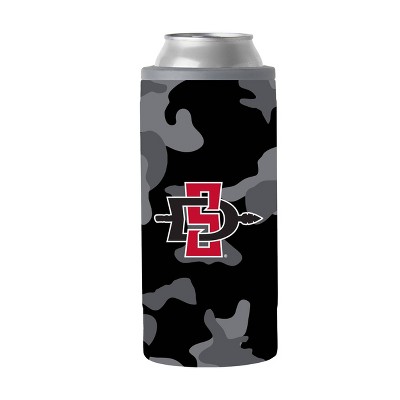 NCAA San Diego State Aztecs 12oz Black Camo Slim Can Cooler