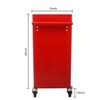 4-Drawer Rolling Tool Chest – Heavy-Duty Red Tool Box with Wheels & Interlock System – Garage, Workshop, Warehouse Tool Storage - 3 of 4