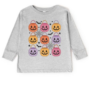 Pumpkin Basket Chart  - Toddler Long Sleeve Graphic Tee and Youth Long Sleeve Graphic T-Shirt - 1 of 3