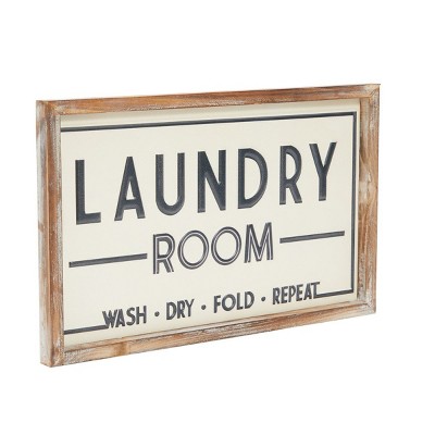 Farmlyn Creek Laundry Room Door Sign, Farmhouse Home Decor (15.7 x 9.8 in)