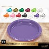 Disposable Plastic Plates, 10.4 Inches Plastic Dinner Plates, Strong and Sturdy Plates for Party, Holiday, Picnic, or Travel Party Plates, Pack of 50 - 4 of 4
