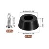 Unique Bargains Non-Slip Rubber Bumper Feet with Stainless Steel Washer Screws - 2 of 4