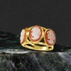 Ross-Simons Italian Orange Shell Cameo Ring in 18kt Gold Over Sterling - 4 of 4