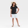Girls' Short Sleeve Pointelle T-Shirt - Cat & Jack™ - 3 of 3