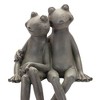 Melrose Stone Frog Couple Garden Statue - 2 of 2