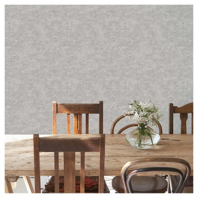 Devine Color Textured Concrete Peel & Stick Wallpaper Gray
