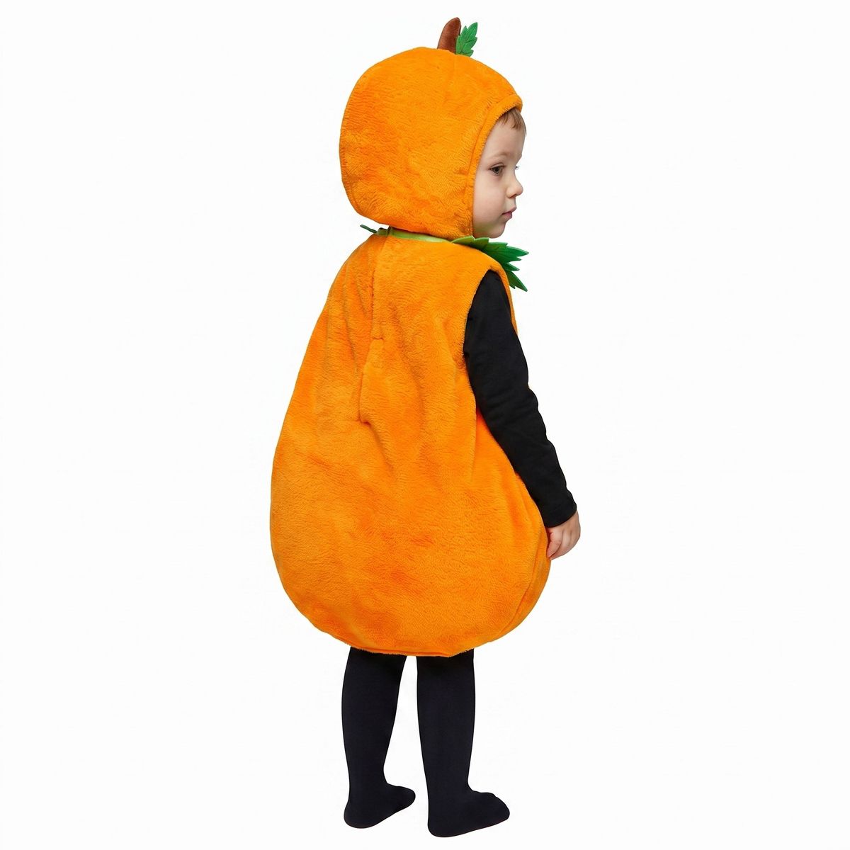 Joyfy Baby Halloween Pumpkin Costume Set, Cute Pumpkin Costume with Hood for Infants Halloween Dressup Party - thumbnail 5