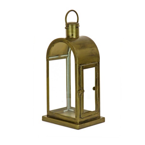 HGTV Home Collection Arched Candle Lantern, Christmas Themed Home Decor, Small, Antique Bronze, 16 in - image 1 of 4