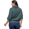 24seven Comfort Apparel Cowl Neck Dolman Sleeve Sweater Top - 3 of 4