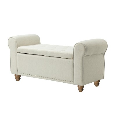 Sonia 43.7" Wide Storage Bench  | ARTFUL LIVING DESIGN