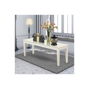 HomeStock Dining Table Bench with Solid Wood Seat - 1 of 4