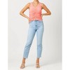 Women's Floral Ruched Tank Top - mystree - 4 of 4