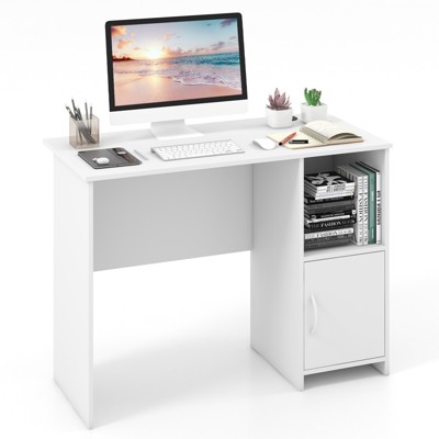 Tangkula 42“ Home Office Desk Modern Computer Workstation with Open Compartment & Cabinet