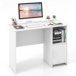 Tangkula 42“ Home Office Desk Modern Computer Workstation with Open Compartment & Cabinet - 1 of 4