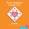 Big Dot of Happiness Happy Galentine’s Day Napkins, Valentine’s Day Party Heart Decor, White 3-Ply Paper Luncheon Dinner Napkins - 24 Count - 4 of 4