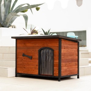 43" Large Wooden Dog House ¨C Weather & Water-Resistant Outdoor Kennel for Large Dogs - 1 of 4