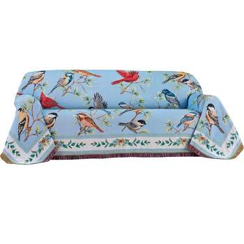 Collections Etc Bird Tapestry Furniture Throw