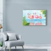 Trademark Fine Art -Marietta Cohen Art And Design 'Flamingos And Leaves' Canvas Art - 3 of 3
