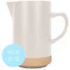 Nat & Jules Raw Bottom Matte Cream 40 ounce Ceramic Pitcher Jug - 3 of 4