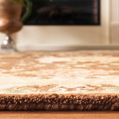 Handmade Brown Wool Tufted Runner Rug 2'3" x 12'