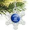 Hampton University Pirates Metal Snowflake Christmas Tree Holiday Ornament - 2 of 3