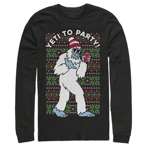 Men's Lost Gods Yeti To Party Long Sleeve Shirt : Target