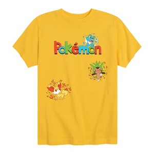 Boys' - Pokémon - Gen 6 Chespin, Froakie, Fennekin Short Sleeve Graphic T-Shirt - 1 of 4