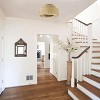 Dewdrop Boho Flush Mount Ceiling Light Fixture, Natural Rattan Woven Drum Shade for Bedroom & Hallway - 4 of 4