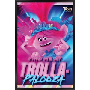 Trends International Trolls: Band Together - Poppy Framed Wall Poster Prints - 1 of 4
