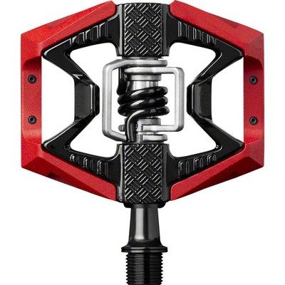 Crank Brothers Double Shot 3 Single Side Clipless Pedals 9/16" Aluminum Red/Blk