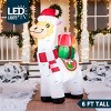 Joyfy 6 FT Christmas Llama Inflatable Decoration with Built-in LEDs, Blow Up Inflatables for Christmas Party Indoor, Outdoor, Yard, Garden, Lawn Decor - 3 of 4