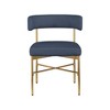 Meridian Furniture,Rivage Durable Linen Textured Fabric Dining Chair, Set of 2 - 3 of 4