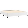 vidaXL Queen Bed Frame, Faux Leather Upholstered Platform Bed Frame, White, No Mattress - 4 of 4