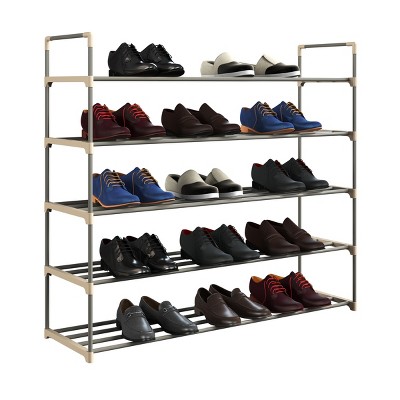 Hastings Home Five-Tier 30-Pair Shoe Storage Rack