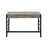 HomeRoots 42" Brown and Black Writing Desk With Two Drawers - 4 of 4