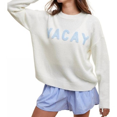 Women's Vacay Sweater - WISHLIST