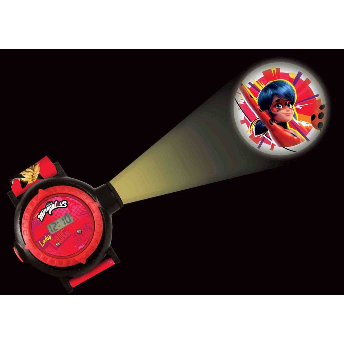Lexibook Miraculous Adjustable projection watch digital screen, 20 images of Miraculous