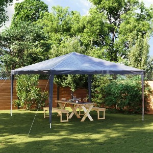 vidaXL Party Tent Blue Polyethylene 6.6 x 6.6 ft UV-resistant - 1 of 4