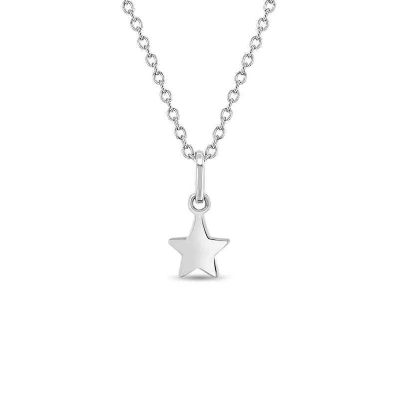 Girls' Delicate Star Sterling Silver Necklace - In Season Jewelry, 1 of 6