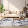 Area Rugs 10×13 Machine Washable Large Living Room Rug, Soft Low Pile Modern Abstract Carpet with Non-slip Backing, Stain Resistant Contemporary - 2 of 4